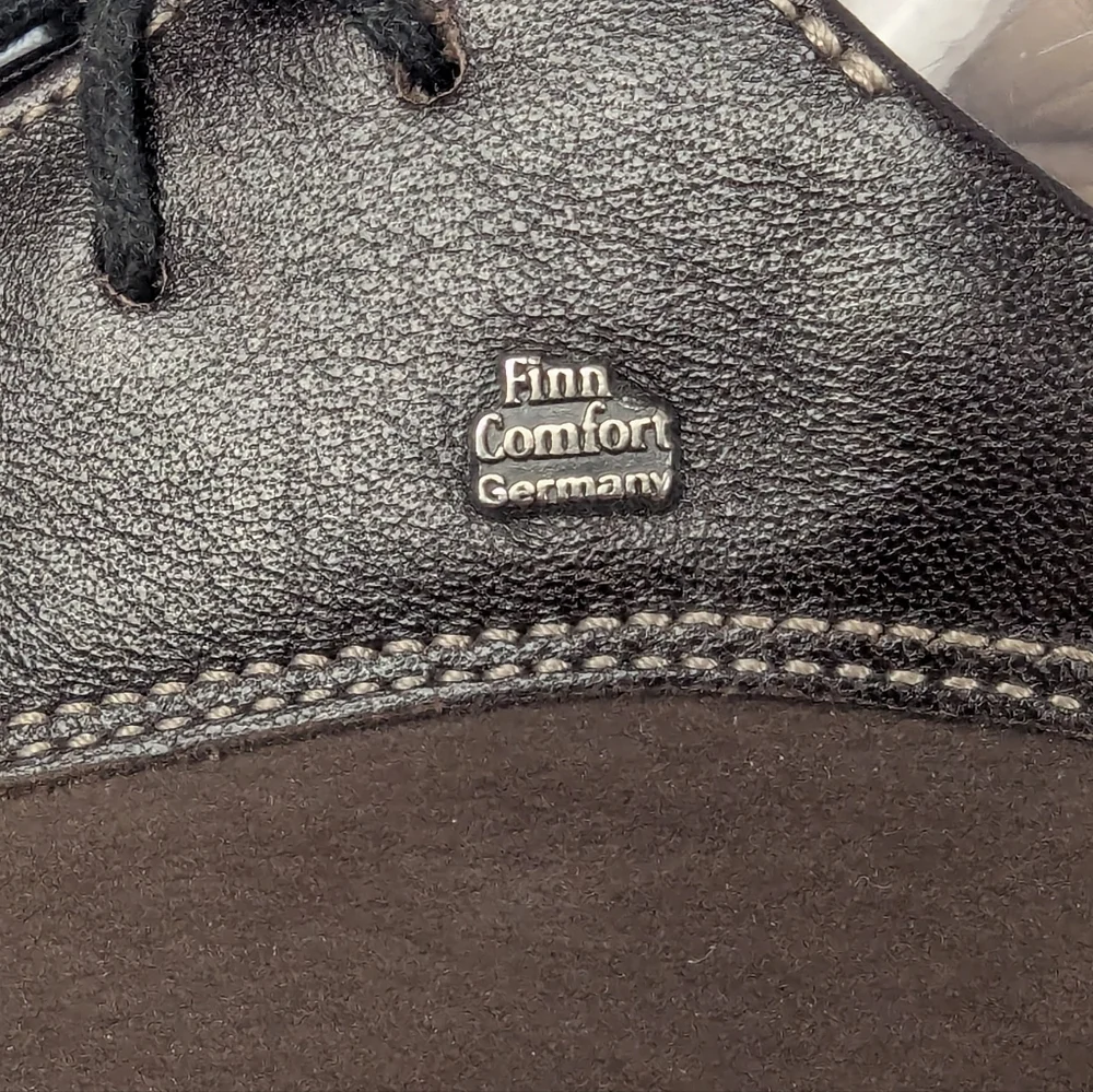 Finn Comfort Size 41 D Oxford Tie Shoes In Brown Made In Germany